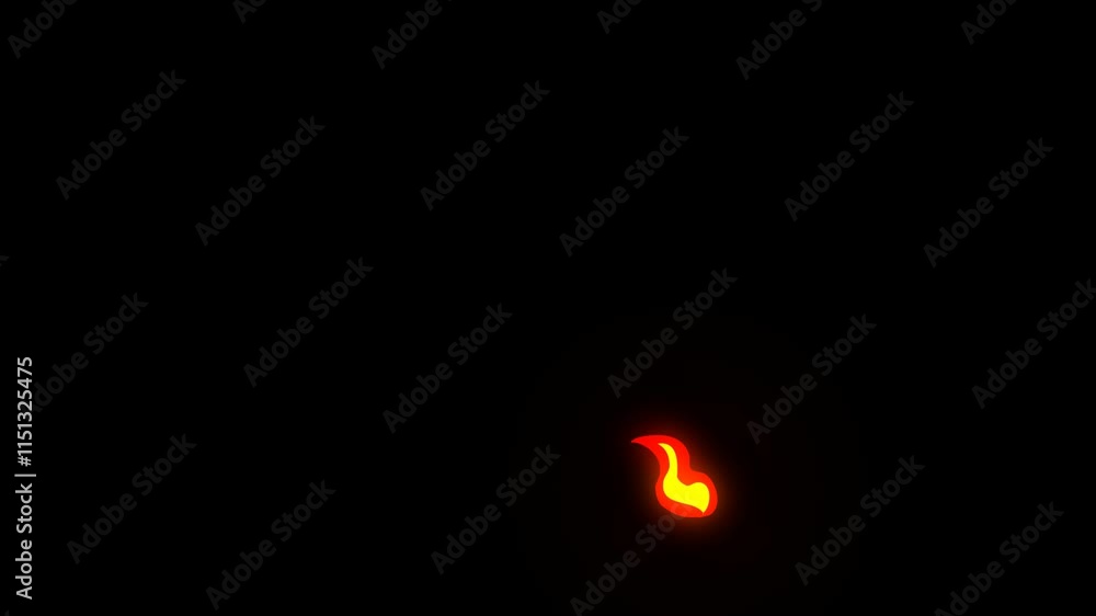 Fire animation with transparent background Fire animation with transparent background