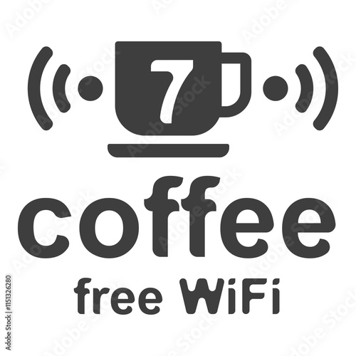 Flat symbol of free wifi zone