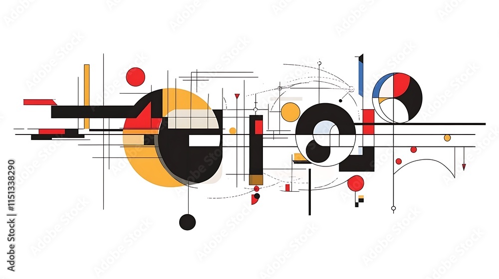 Abstract geometric shapes in vibrant colors. Abstract geometric shapes in vibrant colors.