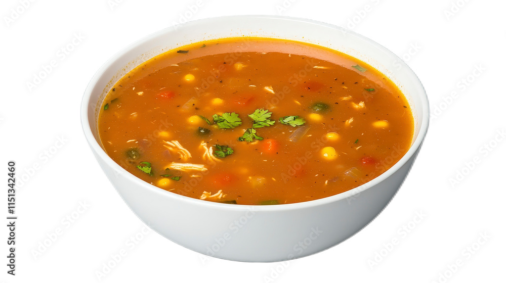 Delicious Chicken Soup Filled with Fresh Vegetables and Herbs Delicious Chicken Soup Filled with Fresh Vegetables and Herbs