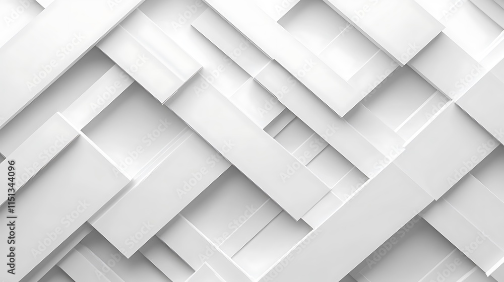 Abstract geometric pattern of overlapping white rectangles. Abstract geometric pattern of overlapping white rectangles.