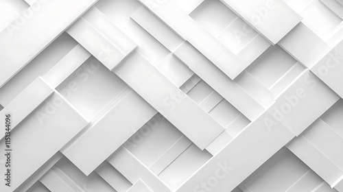 Abstract geometric pattern of overlapping white rectangles.