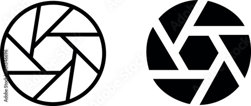 "Camera Shutter Icon for Photography, Media, and Camera Applications"