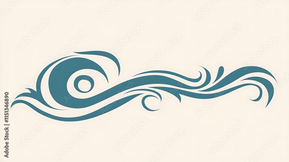 Fototapeta premium Abstract wave design.