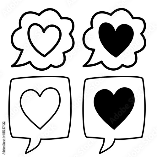 set of hearts