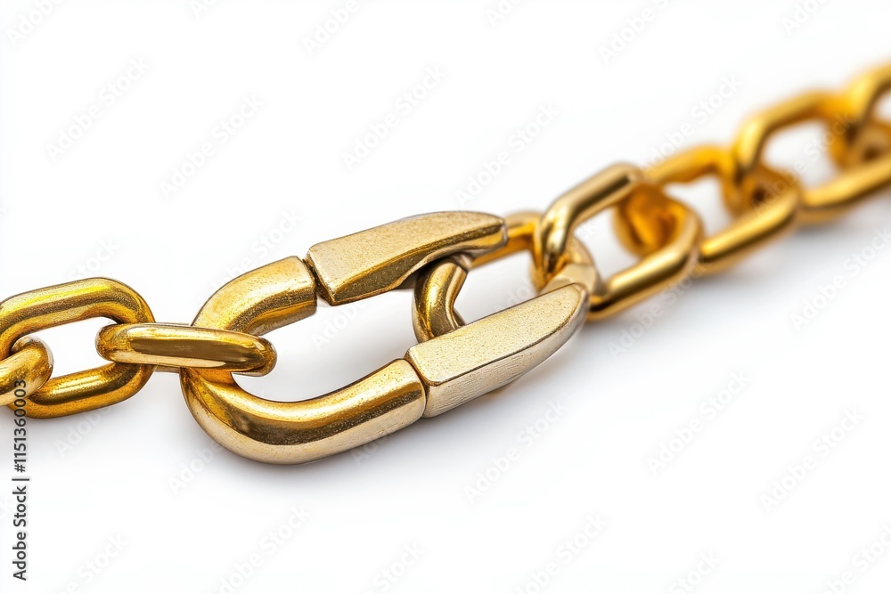 Fototapeta premium Detailed Macro Shot of a Hanging Chain and Pliers