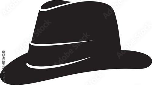 men's hat vector art illustration on a white background.
