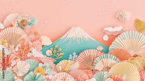 和柄-新年の富士山