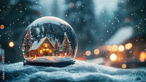 A Celebration of Christmas tree, Santa Claus with gift box, champagne and Beautiful Christmas holiday frame of fir branches with happy new year 2025