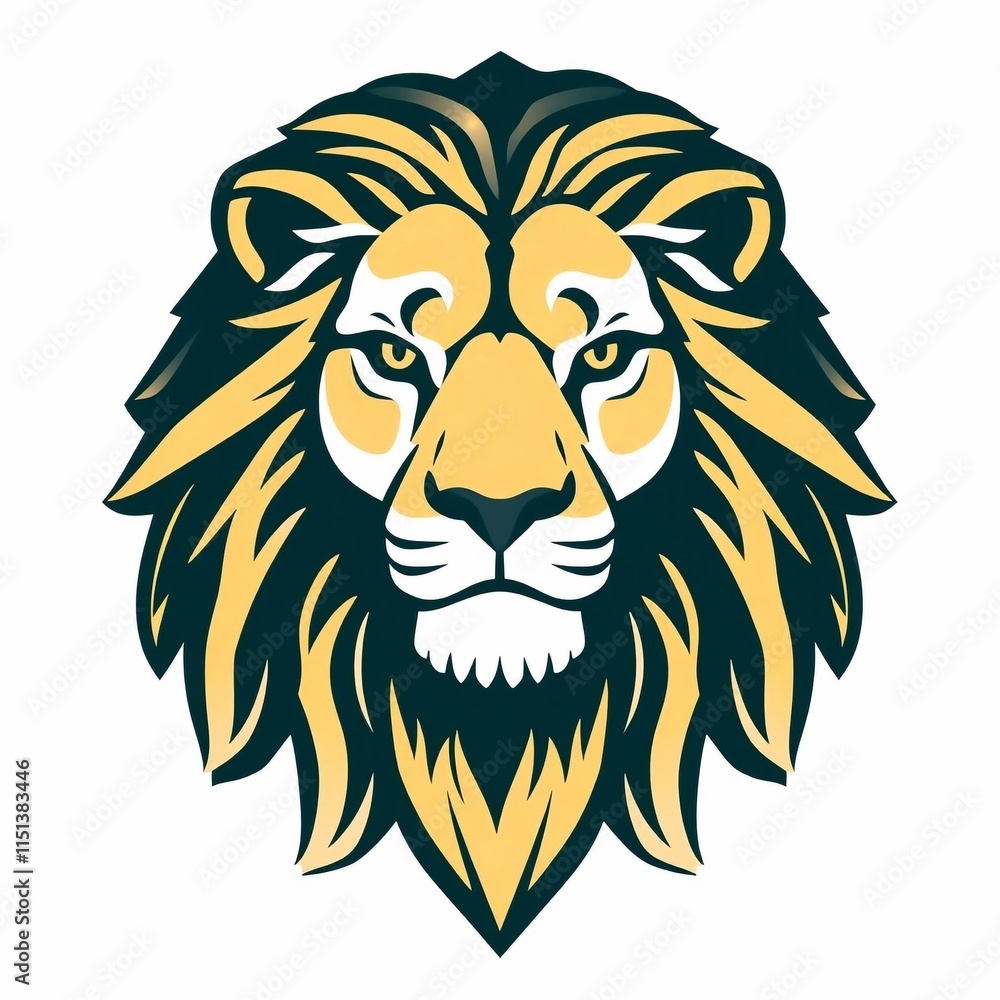 Obraz premium lion logo shape design 
