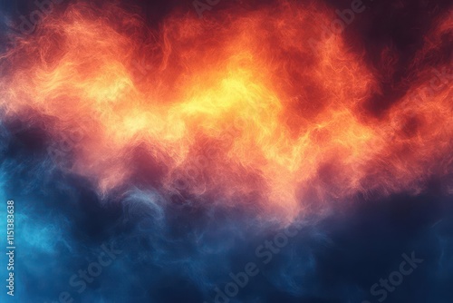 Wallpaper Mural dark blue and orange gradient background with a smooth blur, ideal for creating depth in visual designs and enhancing the overall composition Torontodigital.ca