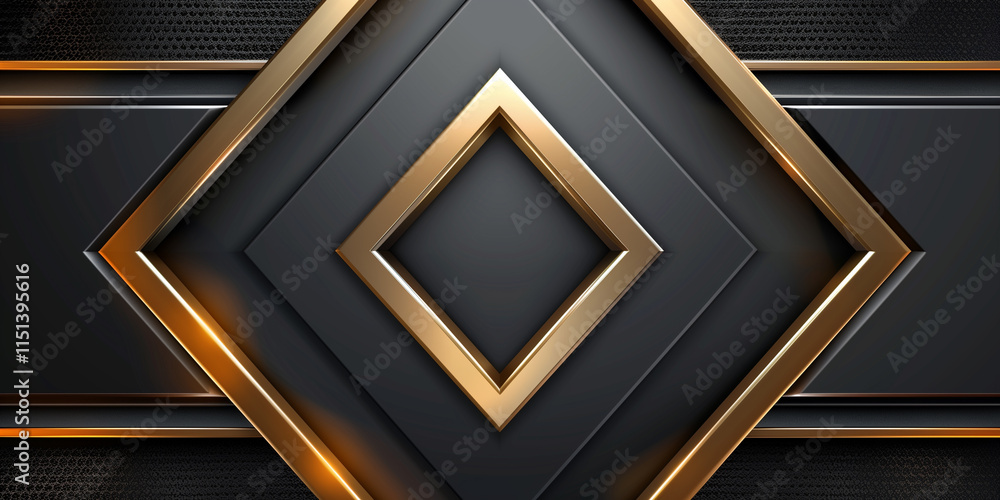 Luxurious abstract black and golden geometric background
Luxurious abstract black and golden geometric background