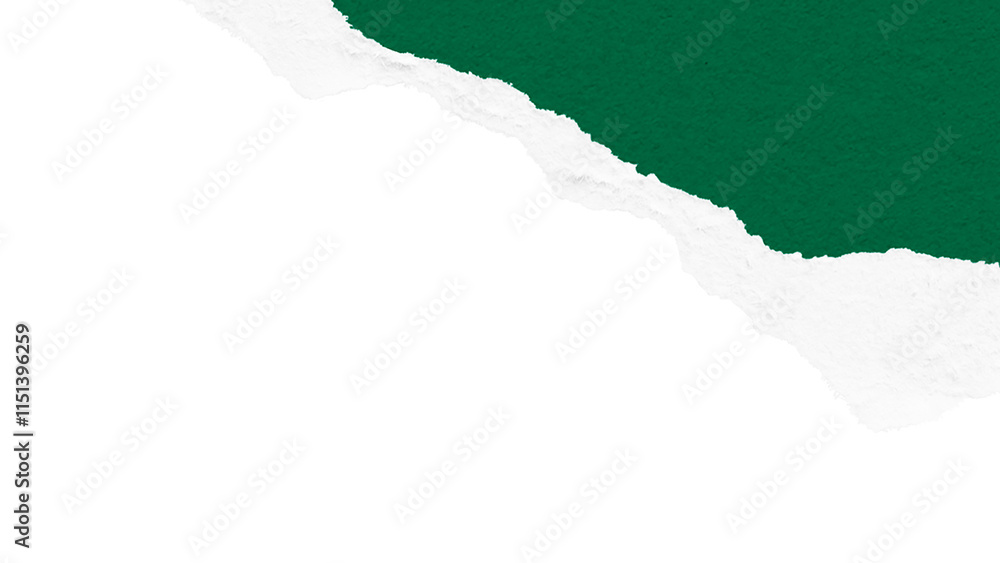 Green png ripped paper border sticker, transparent background Green png ripped paper border sticker, transparent background