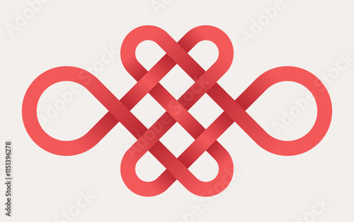 Endless red knot for Lunar New Year.