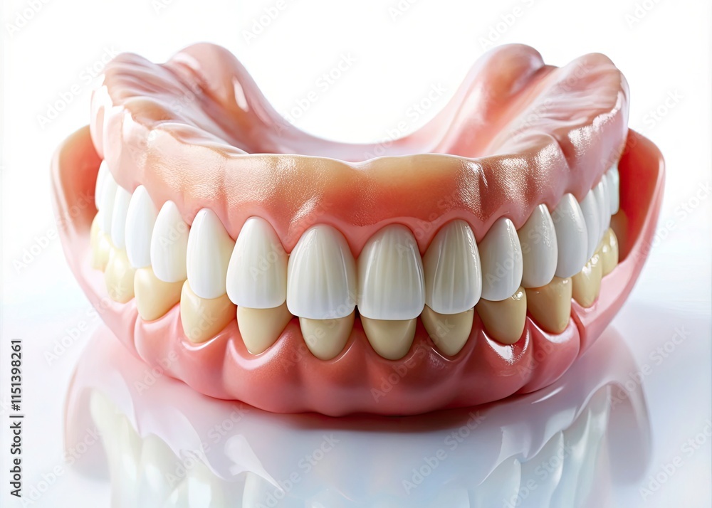 Ceramic Lower Jaw Prosthesis: High-Quality Dental Implant, Beautiful Gum Line, Advanced Dentistry Ceramic Lower Jaw Prosthesis: High-Quality Dental Implant, Beautiful Gum Line, Advanced Dentistry
