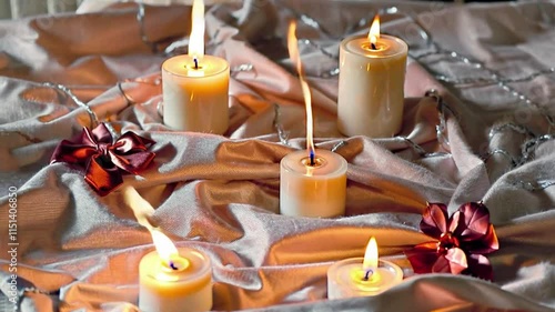 christmas decoration with candles