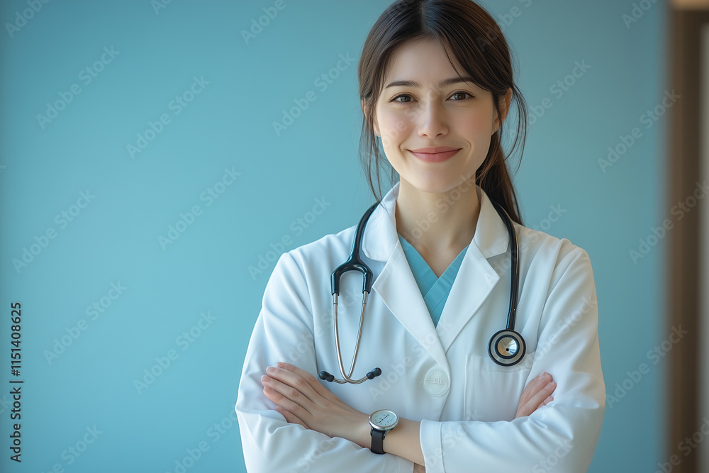 Medical doctor, surgeon and anesthetist on medical clinic room background for emergency nursing care professional teamwork and patient trust in hospital's hospitality concept Medical doctor, surgeon and anesthetist on medical clinic room background for emergency nursing care professional teamwork and patient trust in hospital's hospitality concept