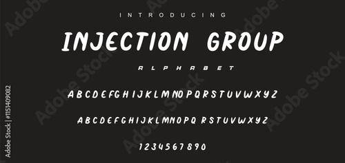 Playful cartoon Font, funky typeface for joyful brings life designs like children's artwork, birthday invitations, playful branding, and carnival typography. Vector typeset