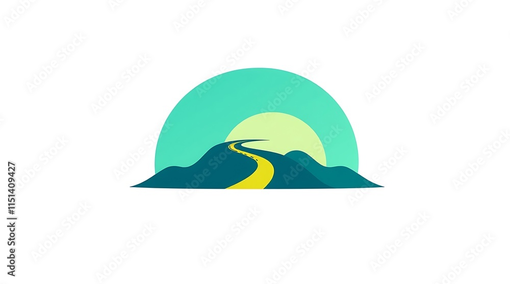 3d mountain illustration with palm tree on white background 3d mountain illustration with palm tree on white background