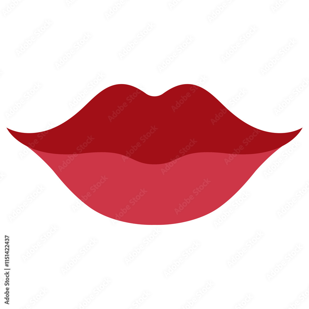 Smiling lips props design element transparent png Smiling lips props design element transparent png