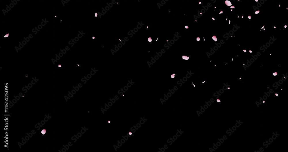 桜吹雪:桜の花びらアニメーション 背景透過 桜吹雪:桜の花びらアニメーション 背景透過