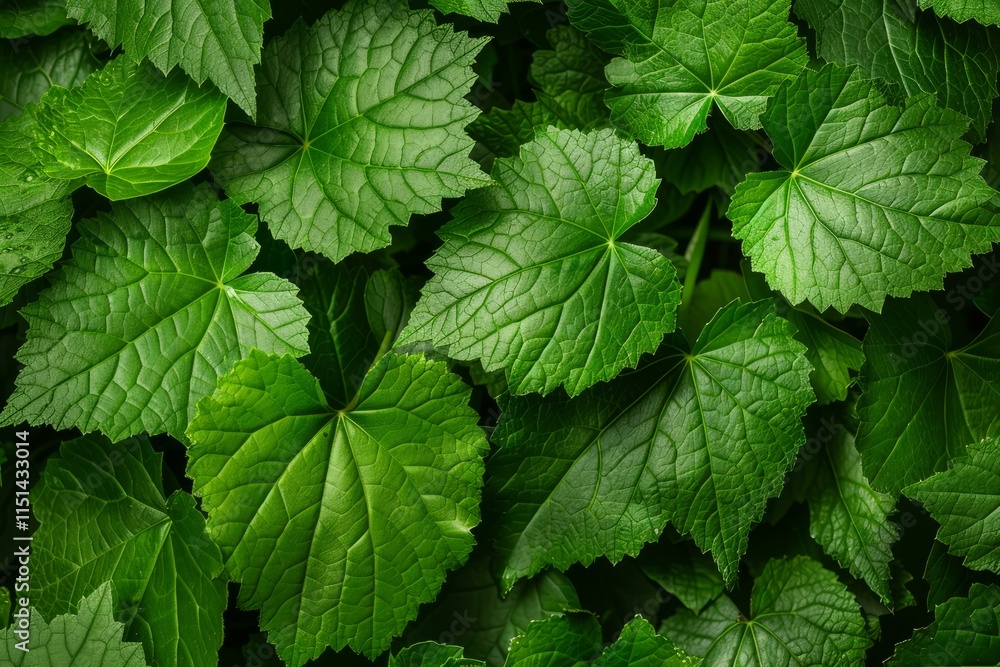 Close up of vibrant green leaves forming a lush, textured natural background, ideal for nature themed projects Close up of vibrant green leaves forming a lush, textured natural background, ideal for nature themed projects