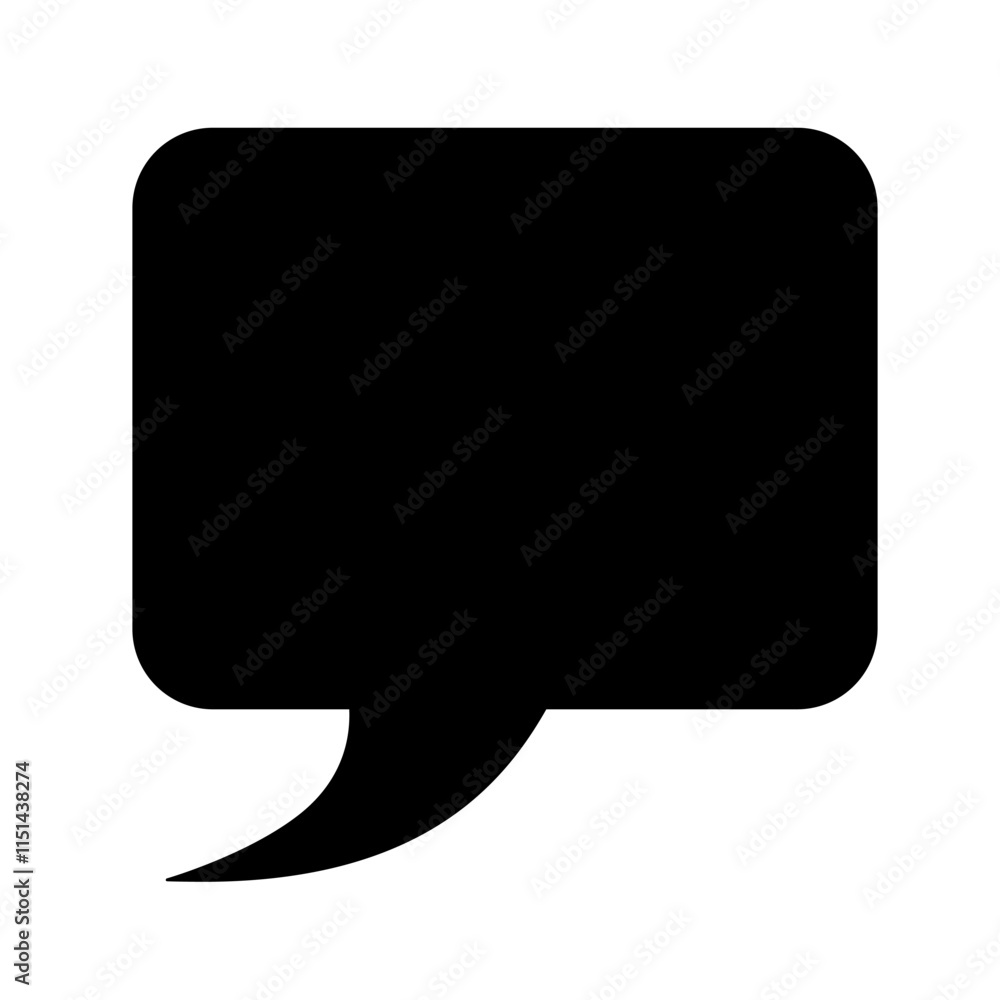 Speech bubble for design project isolated on white background. Chat icon, chatting box, message box vector Speech bubble for design project isolated on white background. Chat icon, chatting box, message box vector