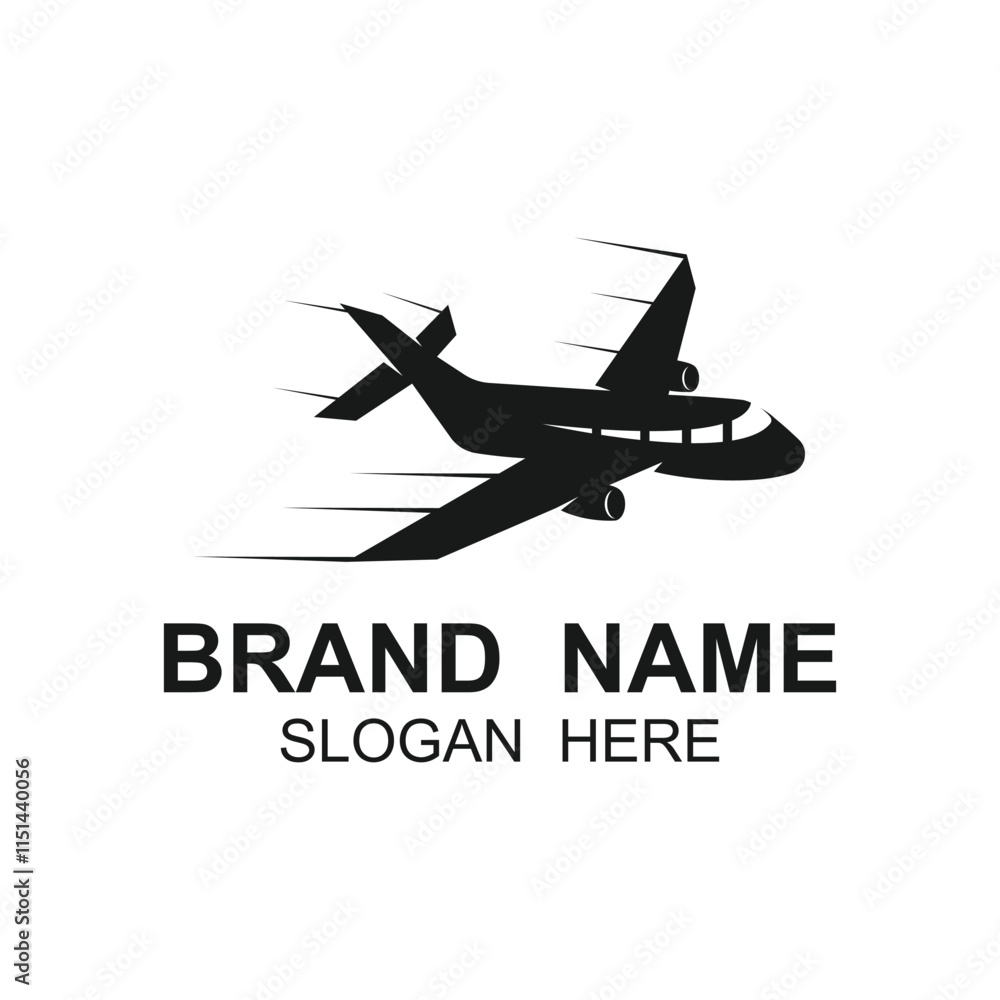Creative and unique Airplane logo design. logo is suitable for airways industry, travel and brand company Creative and unique Airplane logo design. logo is suitable for airways industry, travel and brand company