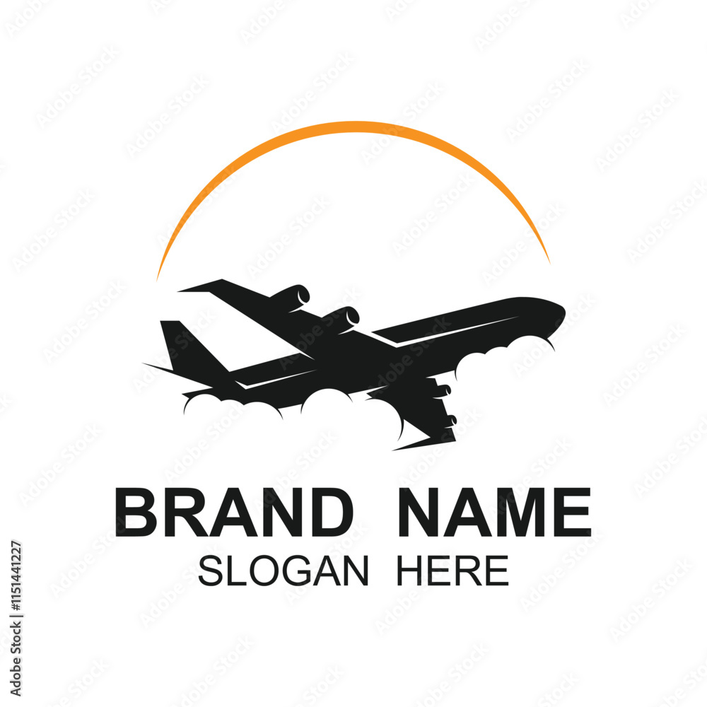 Creative and unique Airplane logo design. logo is suitable for airways industry, travel and brand company Creative and unique Airplane logo design. logo is suitable for airways industry, travel and brand company
