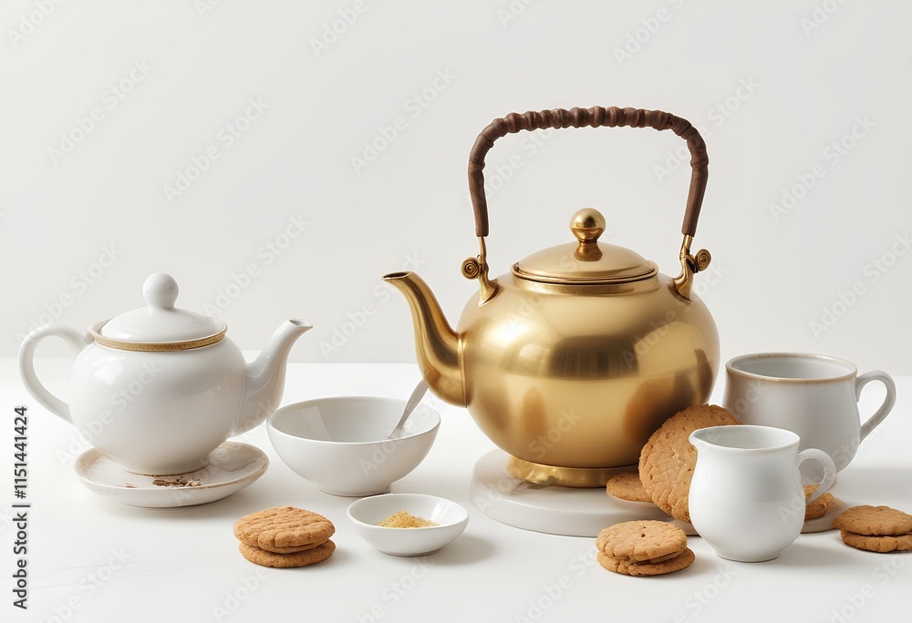 teapot and cups teapot and cups