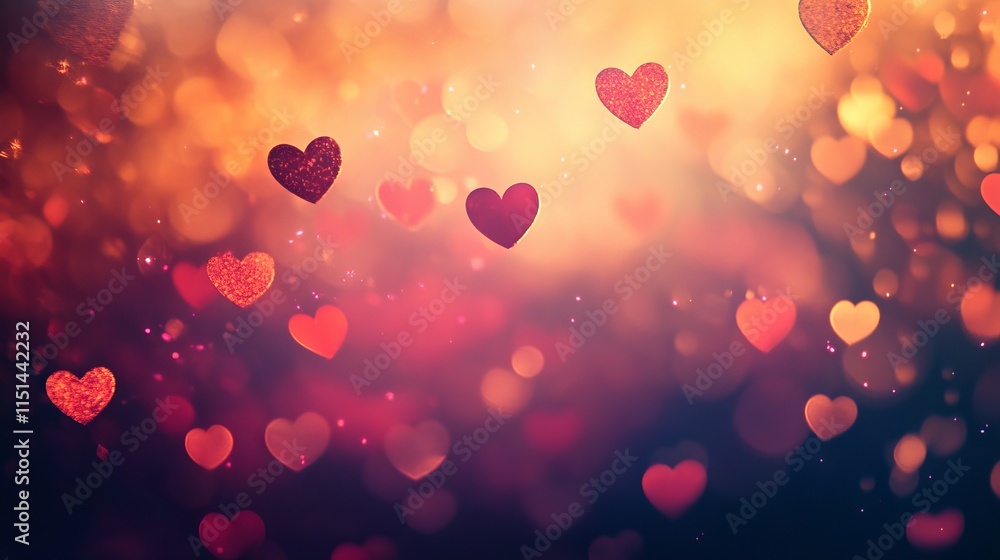 Valentine’s abstract heart background in red and pink, romantic design for creative projects Valentine’s abstract heart background in red and pink, romantic design for creative projects