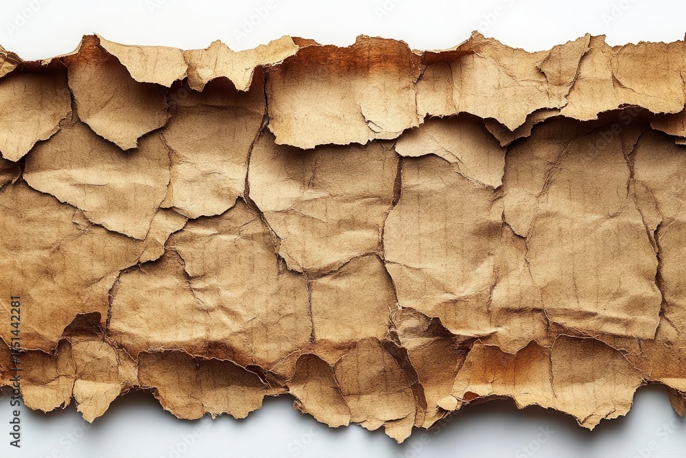 textured piece of brown cardboard paper isolated on a clean white background, showcasing its natural fibers and earthy tones, perfect for creative design and crafts textured piece of brown cardboard paper isolated on a clean white background, showcasing its natural fibers and earthy tones, perfect for creative design and crafts