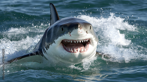 Great White Shark Ocean Photo photo