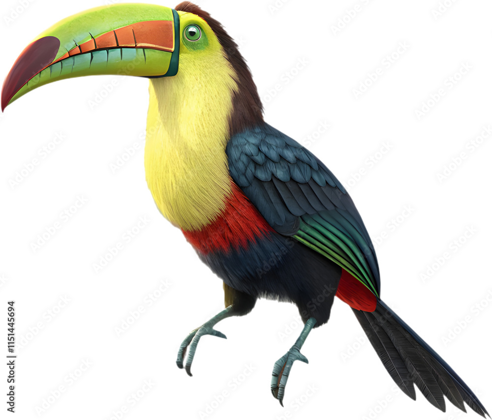 Adorable Keel-billed toucan cartoon clipart, perfect for tropical-themed illustrations and projects. Adorable Keel-billed toucan cartoon clipart, perfect for tropical-themed illustrations and projects.