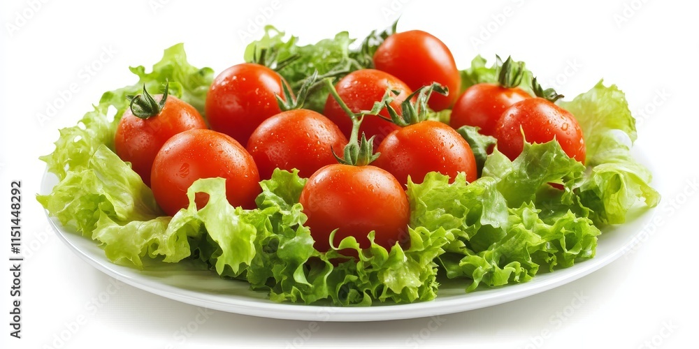 Fresh salad featuring vibrant tomatoes and crispy lettuce. This delightful salad highlights the freshness of tomatoes and lettuce, making it a perfect choice for healthy eating. Fresh salad featuring vibrant tomatoes and crispy lettuce. This delightful salad highlights the freshness of tomatoes and lettuce, making it a perfect choice for healthy eating.