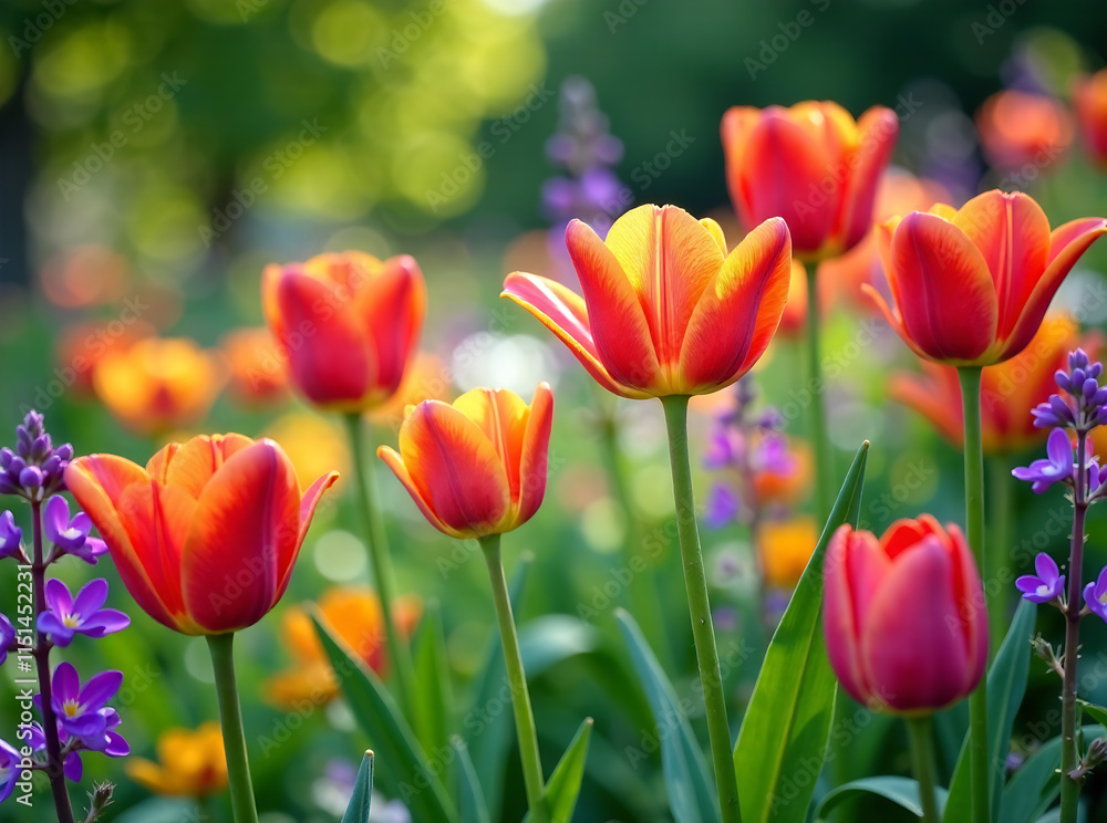 Flourishing summer garden adorned with a tapestry of colorful blossoms new image Flourishing summer garden adorned with a tapestry of colorful blossoms new image