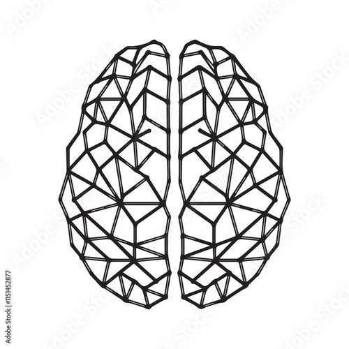 Human brain icon vector