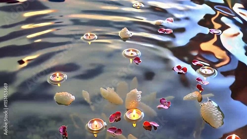 a celebration of Diwali with beautiful candles