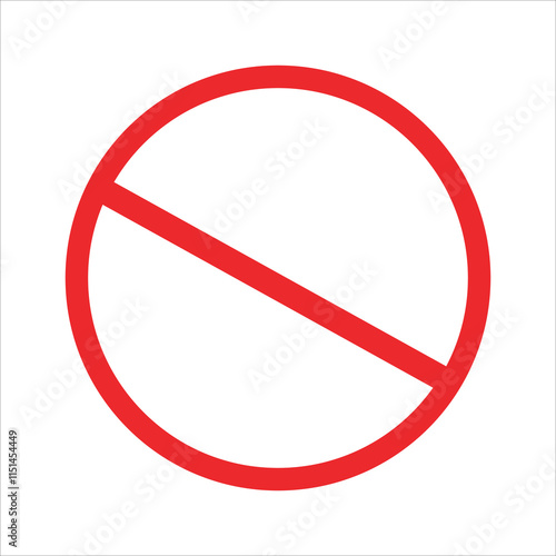 no sign vector, do not enter sign. vector illustration. sign for traffic signals Free Download no sign vector, do not enter sign. vector illustration. sign for traffic signals - GFXLoad