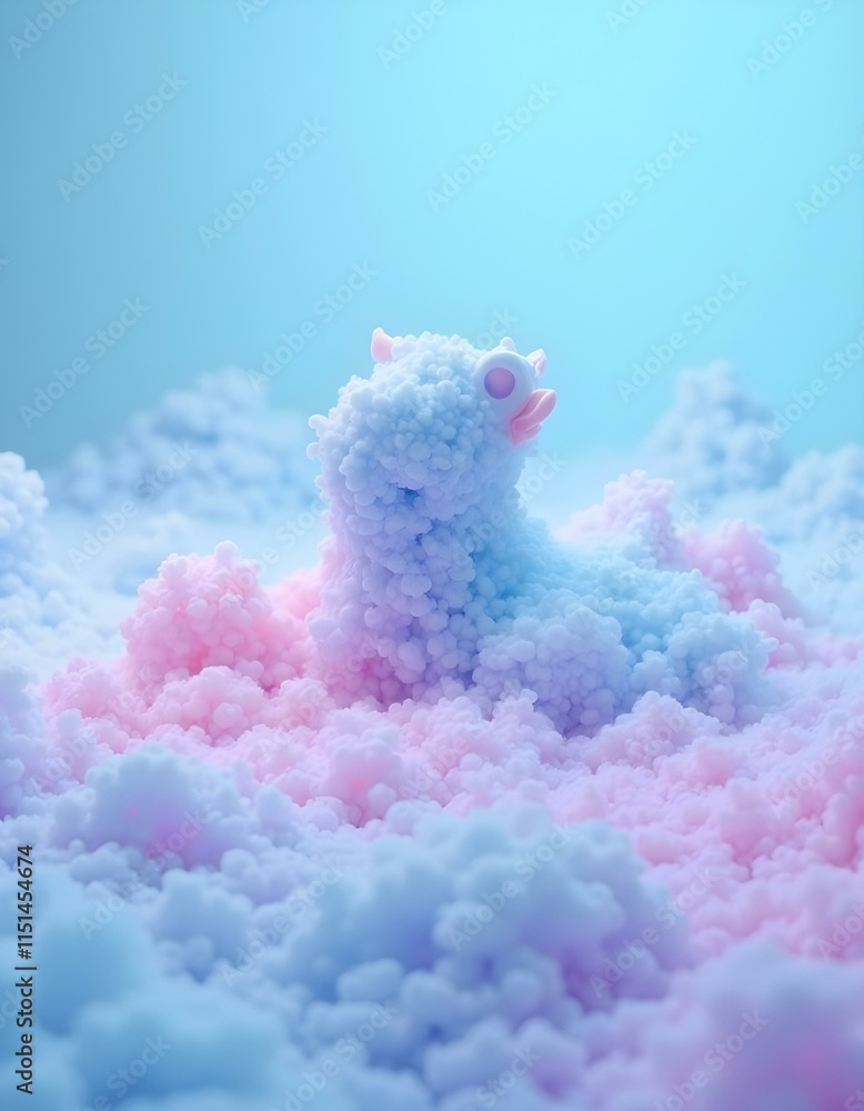 Fototapeta premium pink soap bubbles in the sky