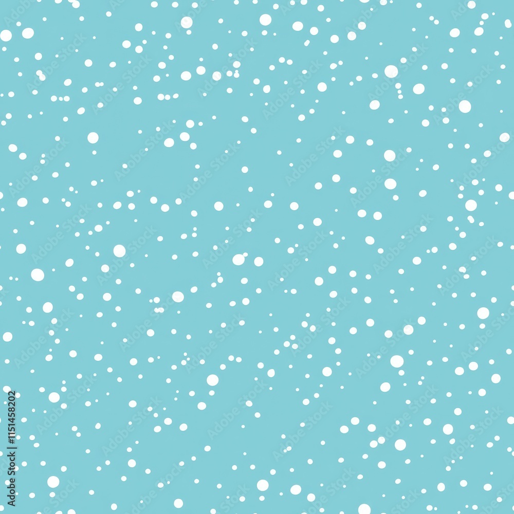 White snow falling on sky blue background seamless pattern dust element particle box White snow falling on sky blue background seamless pattern dust element particle box