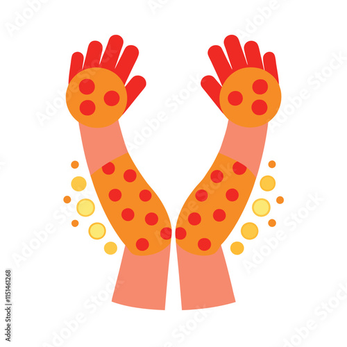 Skin conditions vector illustration