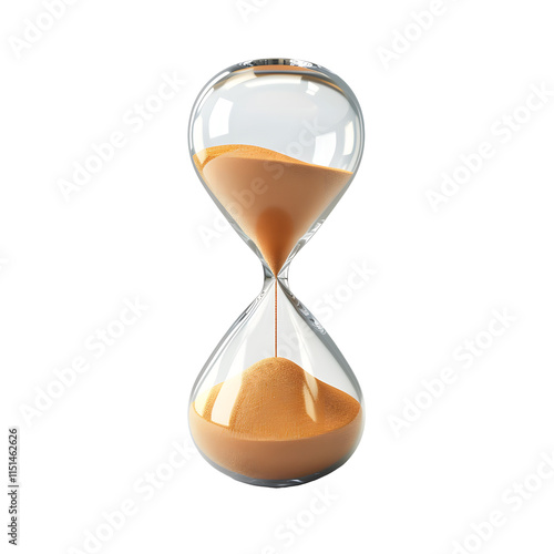 a close up of a hourglass