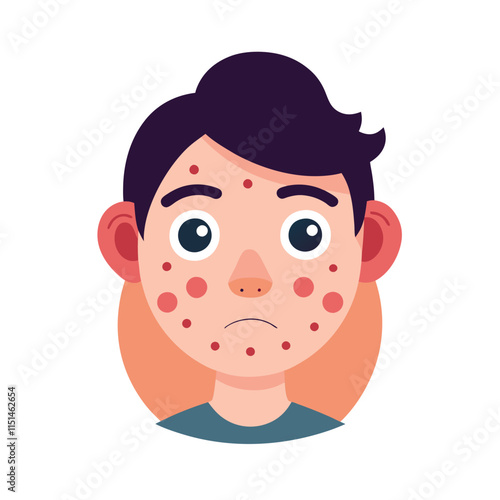 Skin conditions vector illustration