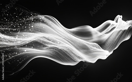 Wallpaper Mural light streaks streaking across space in fluid, organic forms. Generative AI Torontodigital.ca