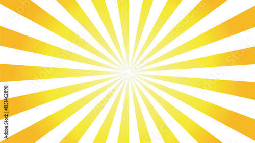 orange sun rays background design template. vector illustration