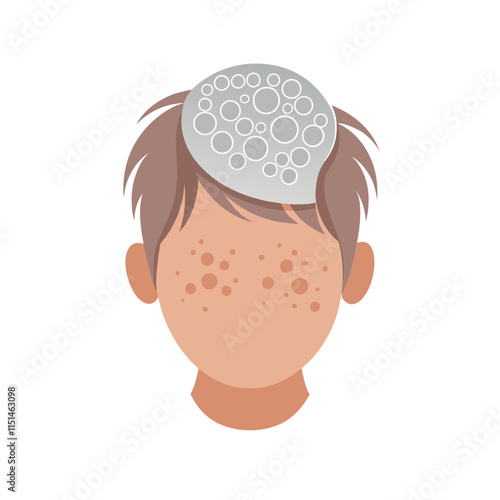 Skin conditions vector illustration