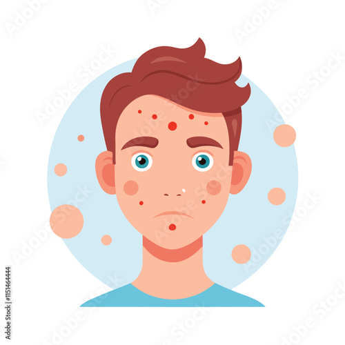 Skin conditions vector illustration