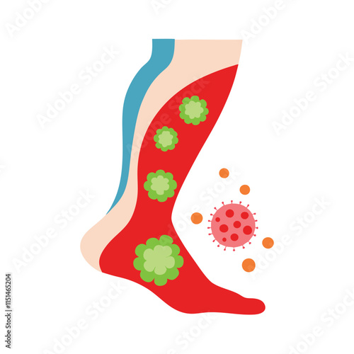 Skin conditions vector illustration