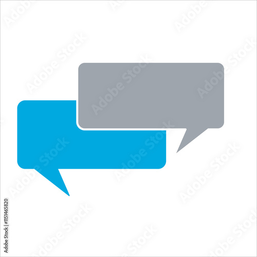 square speech bubbles symbol for chat. messages icon. chat icon. vector illustration